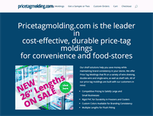 Tablet Screenshot of pricetagmolding.com